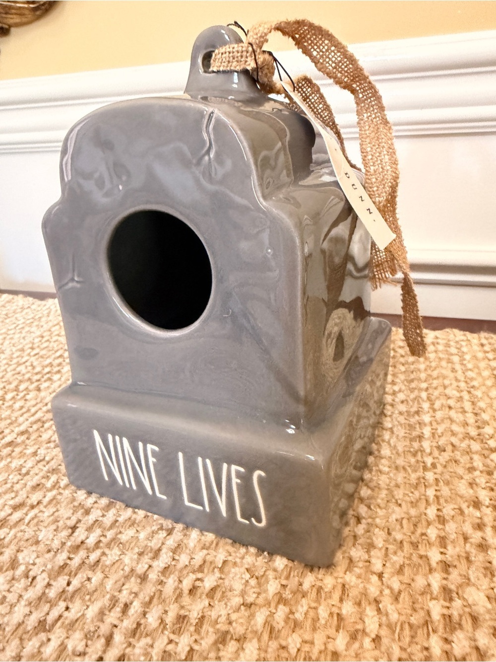 RAE DUNN NIB!! Tombstone Birdhouse. Great for decor or birds!!